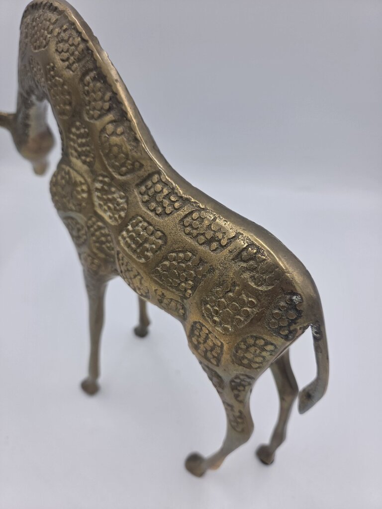 Brass Giraffe Statue- 11.5X3X9