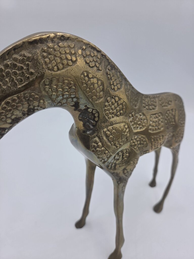 Brass Giraffe Statue- 11.5X3X9