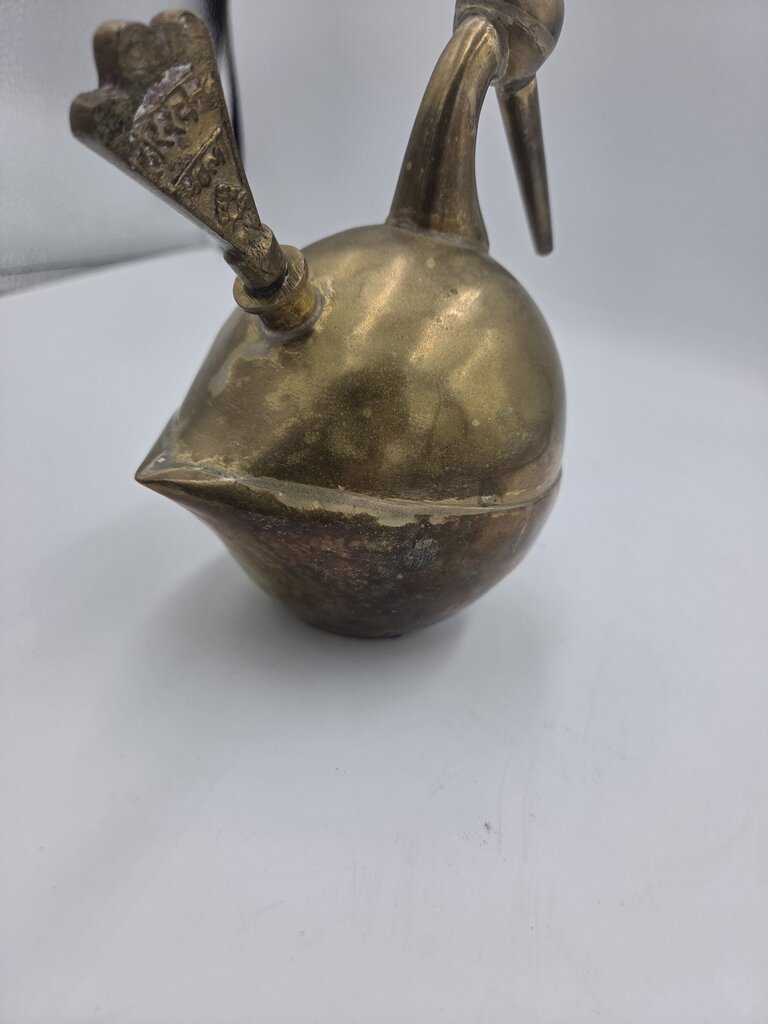 Jeweler's Torch Bird Brass Antique Sculpture Art Deco