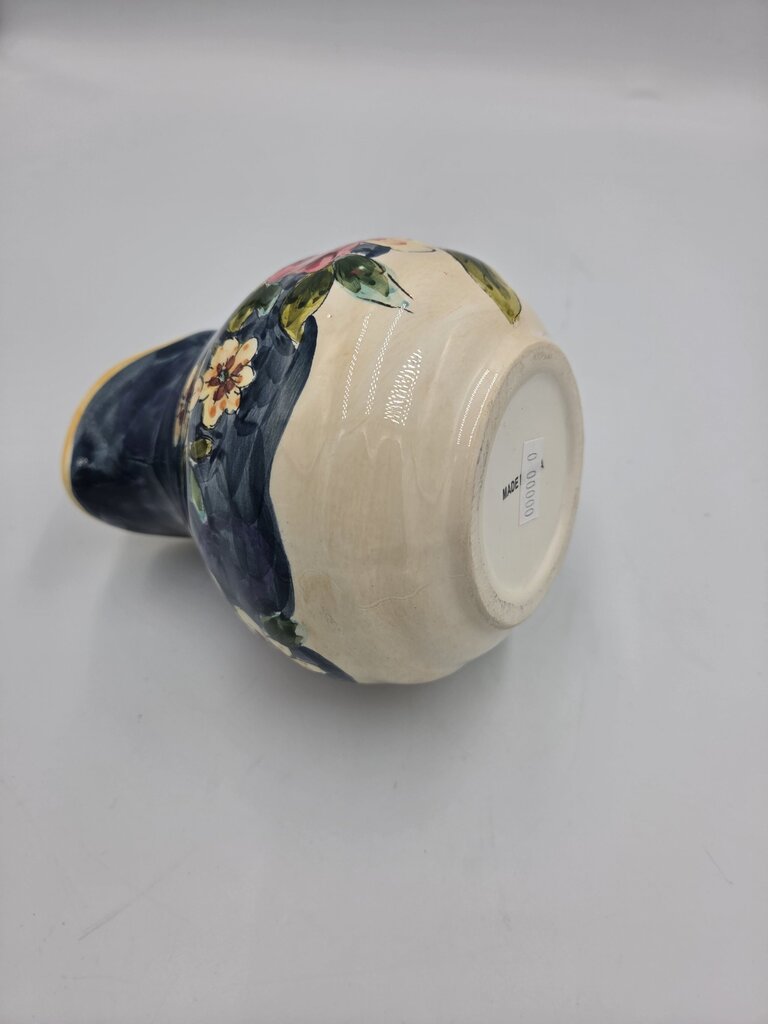 Floral Ceramic Pitcher W/ Cream & Sugar on Platter-4X5X5
