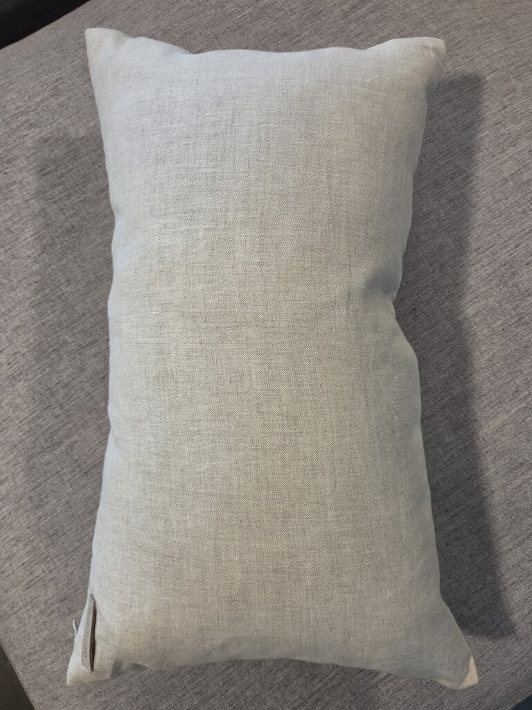 Bliss Studios Cream Floral Lumbar Pillow-20X