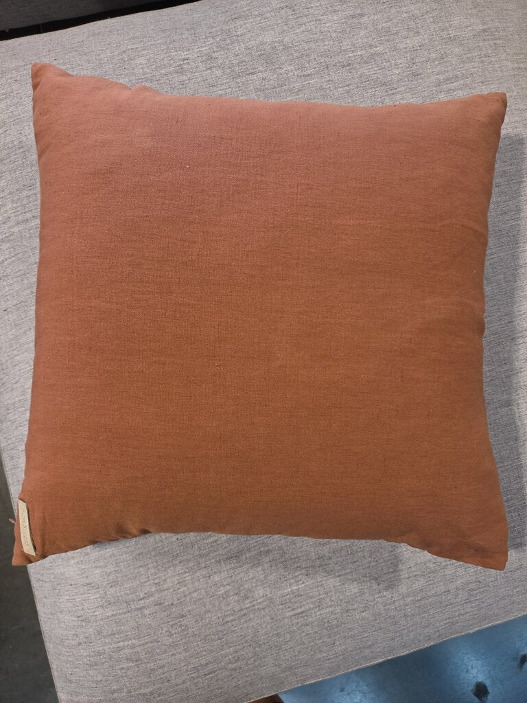 Bliss Studio Orange Floral Throw Pillow-20X20