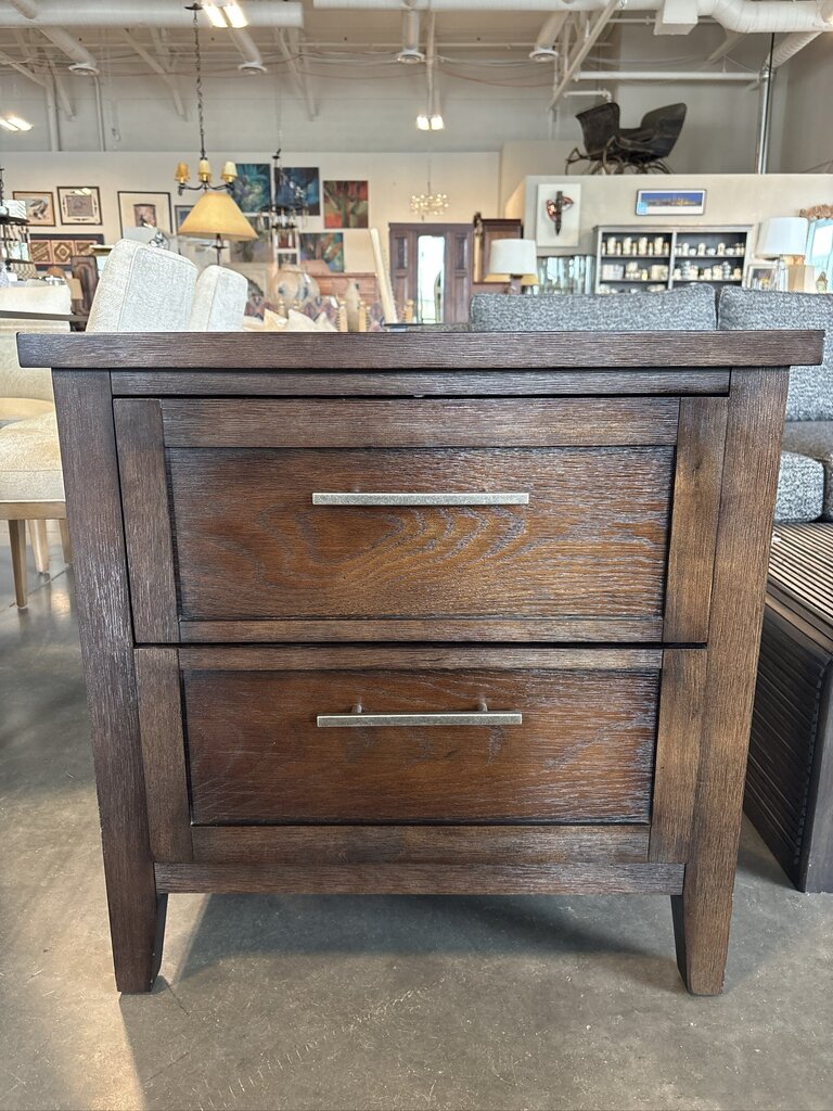 Casana 2 Drawer Nightstand W/ Power- 28.5X18X29H