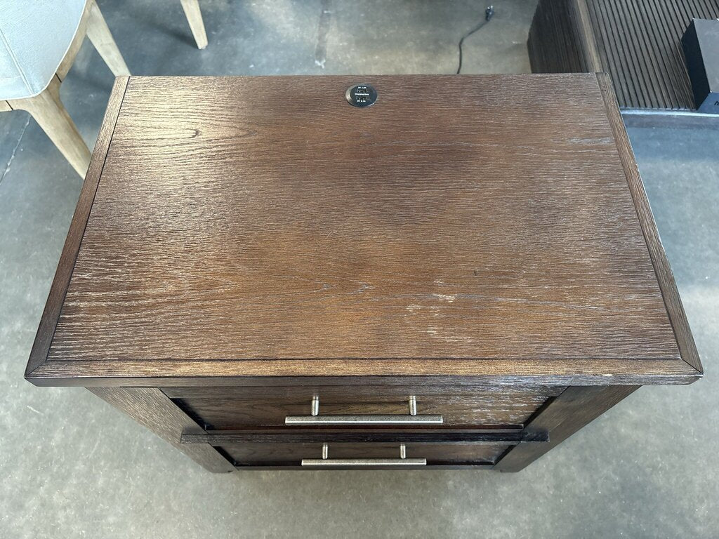 Casana 2 Drawer Nightstand W/ Power- 28.5X18X29H