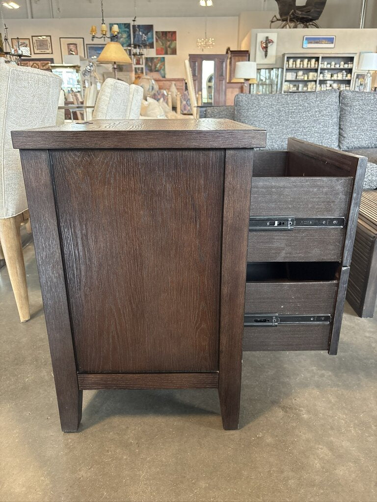 Casana 2 Drawer Nightstand W/ Power- 28.5X18X29H