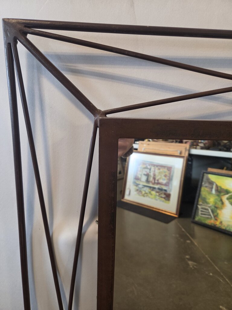Rust Wrought Iron Mirror- 28X40
