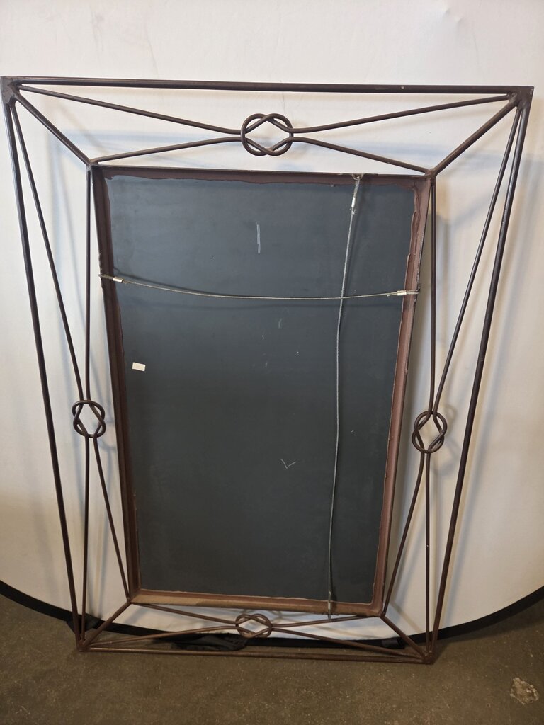 Rust Wrought Iron Mirror- 28X40