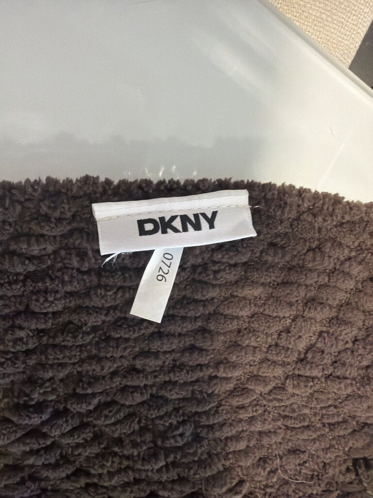 DKNY Brown Textured Throw- 80X50