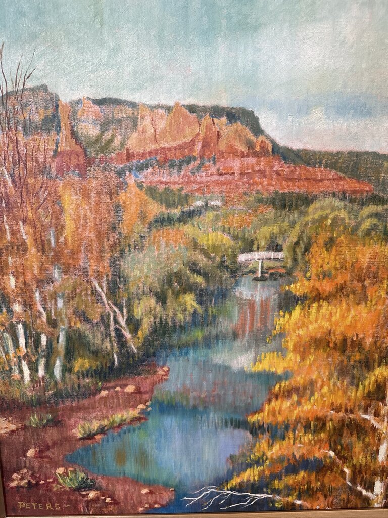 Original Oil Landscape By Peters- 28X32