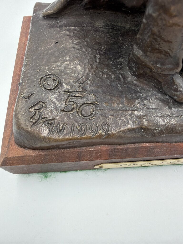 "First Lesson" Limited Edition Golf Bronze Sculpture by J. Ryan (4/50)