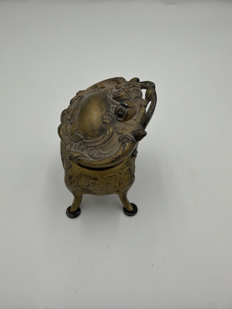 Antique Jennings Brothers Art Nouveau Jewelry Casket Box JB 1134 Pink Silk