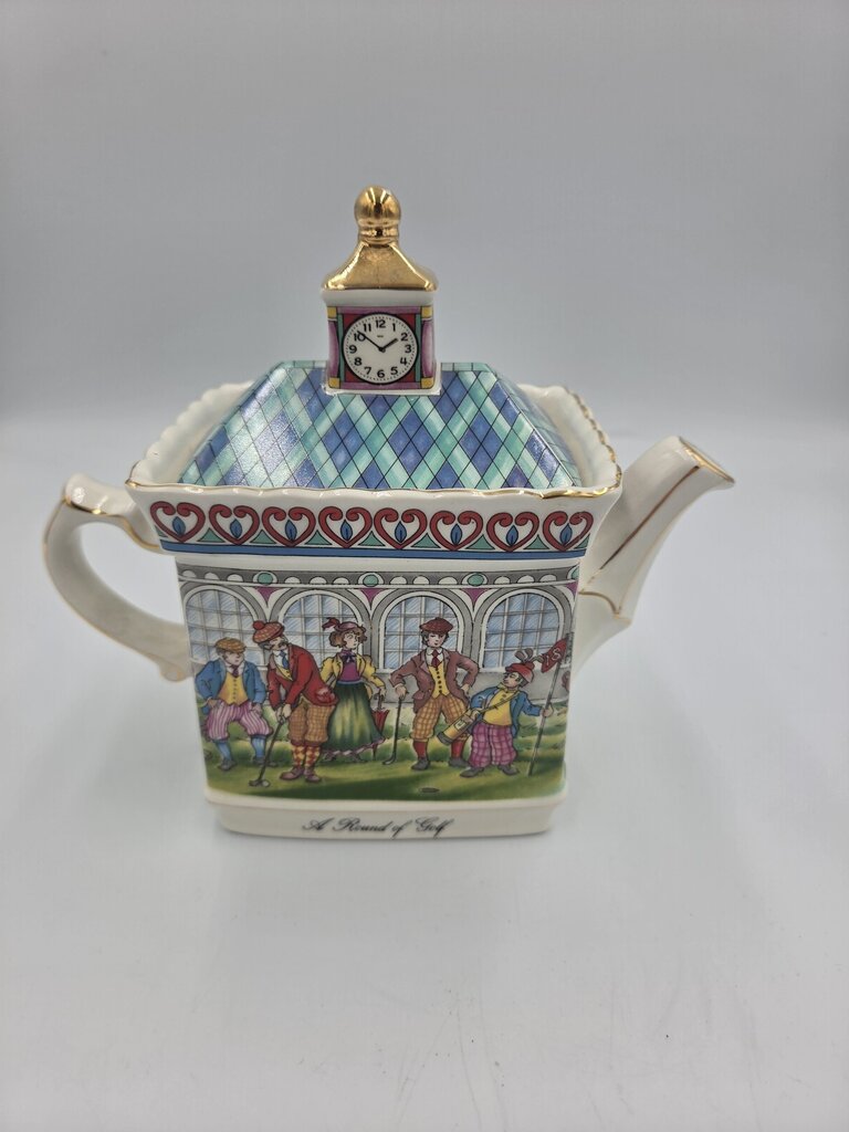 Vintage Sadler Teapot A Round Of Golf Championship