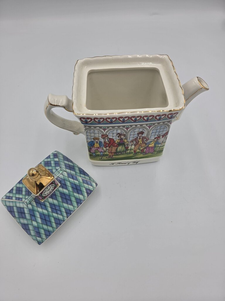 Vintage Sadler Teapot A Round Of Golf Championship