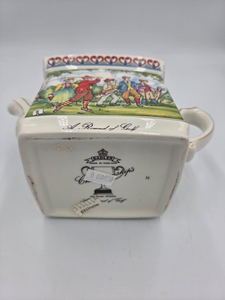 Vintage Sadler Teapot A Round Of Golf Championship