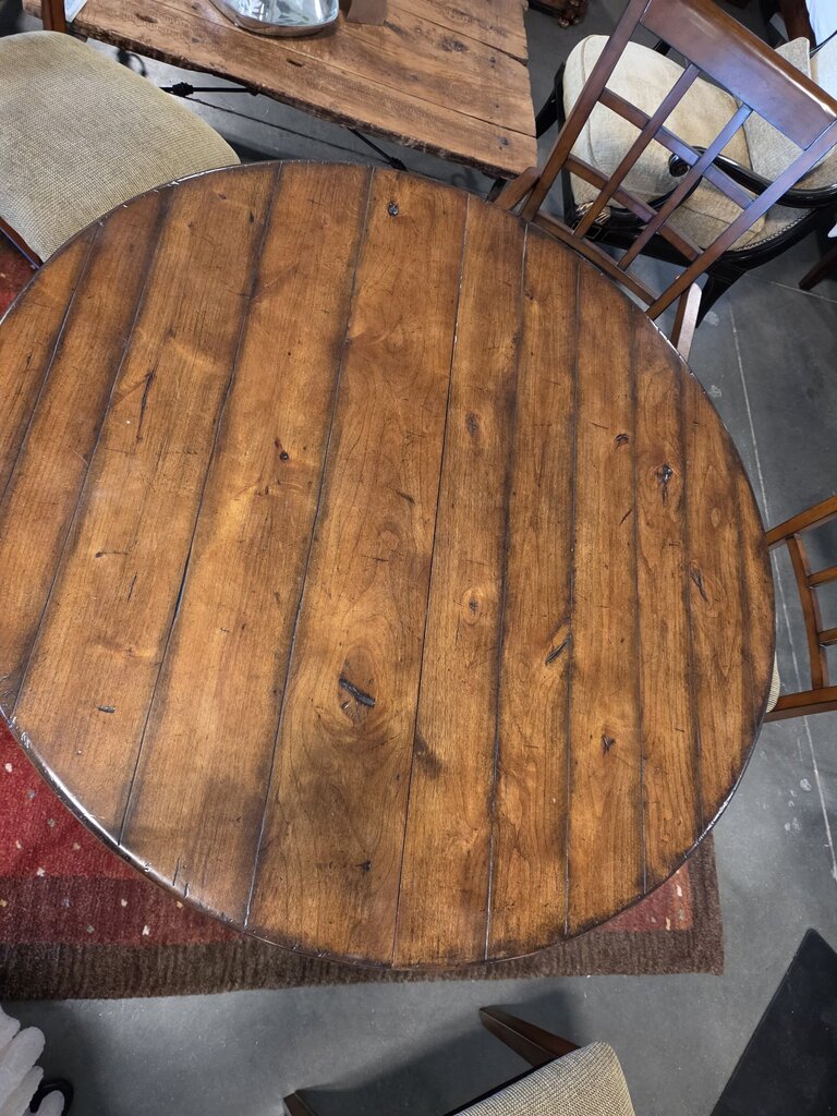 Century Furniture Oval Dining Table W/ Leaf- 48X48-68"