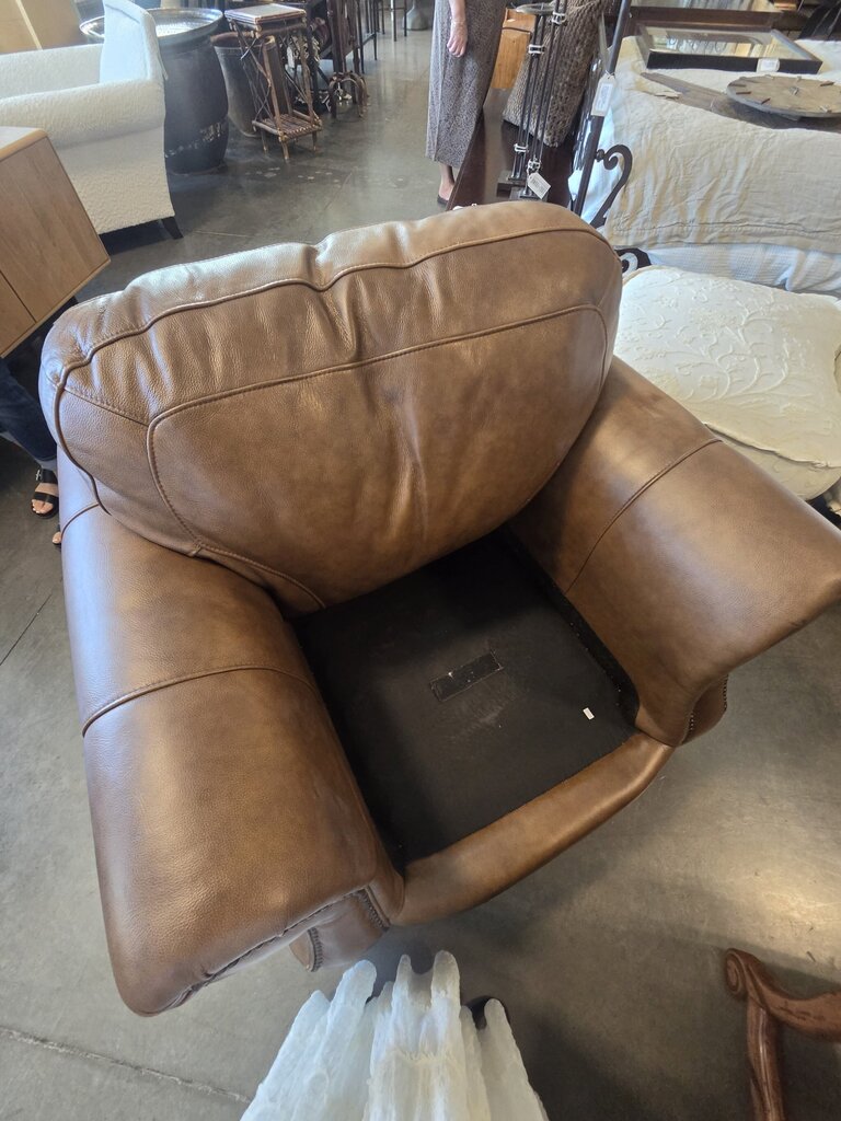 La Cross Apache Sedona Leather Chairs- Pair