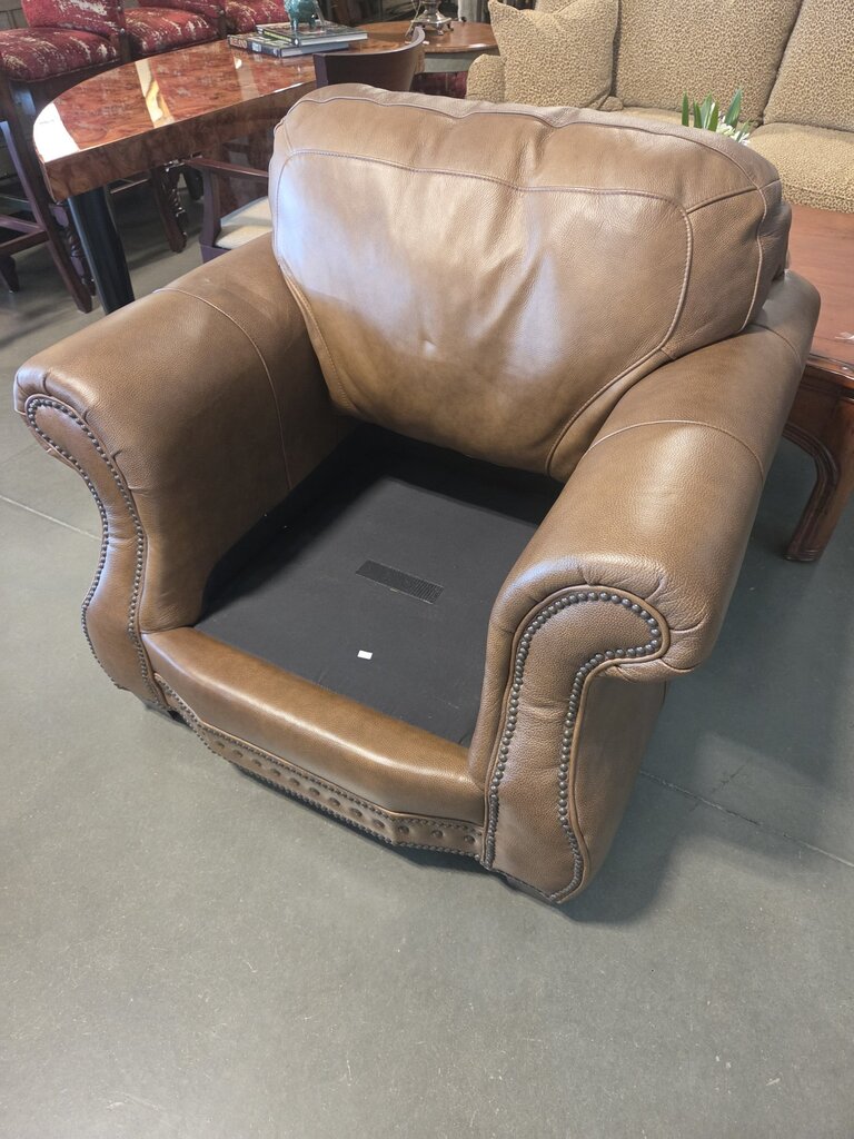 La Cross Apache Sedona Leather Chairs- Pair