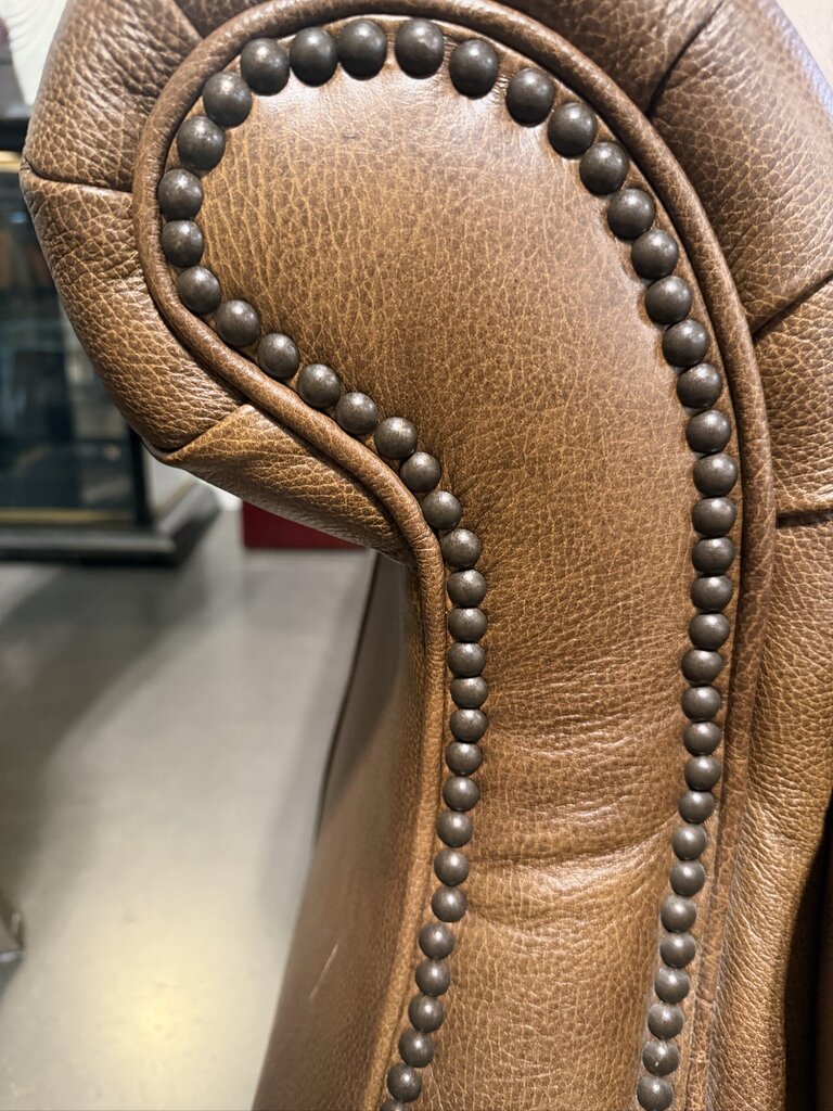 La Cross Apache Sedona Leather Chairs- Pair
