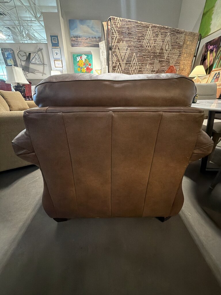 La Cross Apache Sedona Leather Chairs- Pair