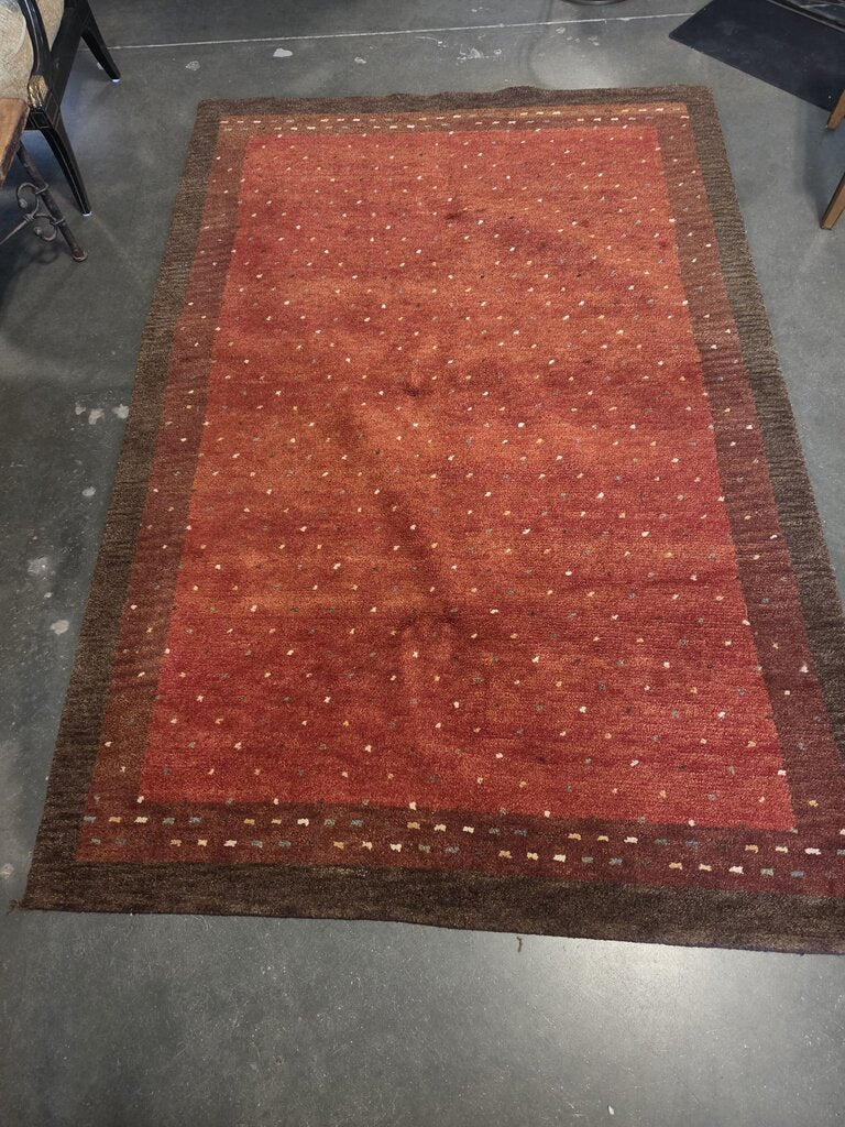 Momeni Desert Gabbeh DG-01 Paprika Area Rug- 5'3X8'