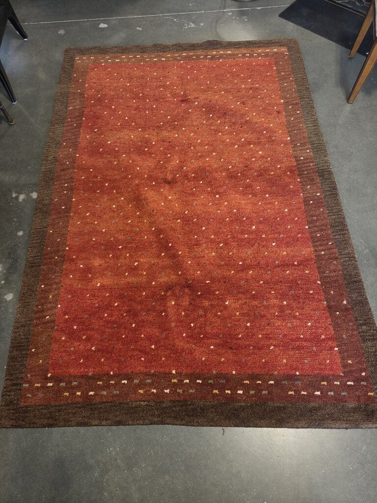 Momeni Desert Gabbeh DG-01 Paprika Area Rug- 5'3X8'