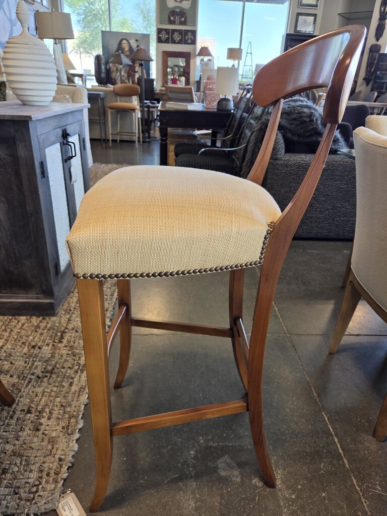 Roche Bobois Curved Back Barstools- Pair