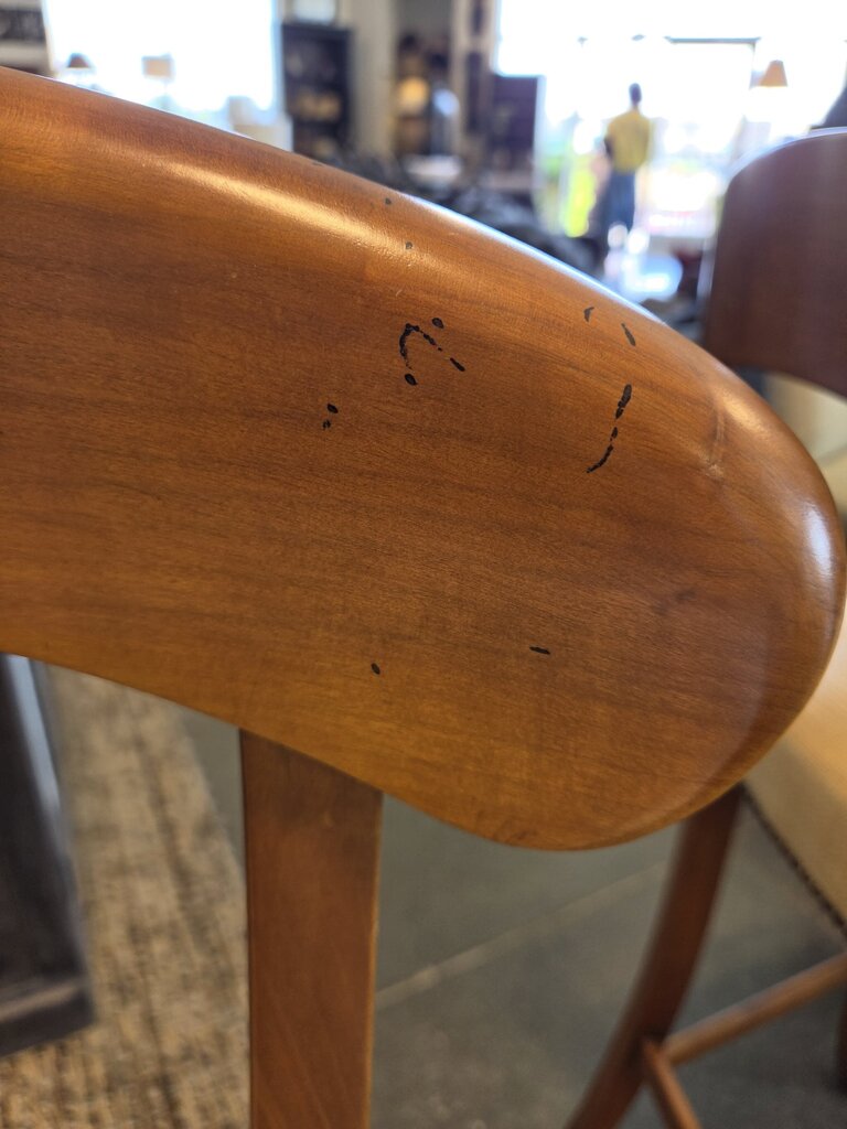 Roche Bobois Curved Back Barstools- Pair