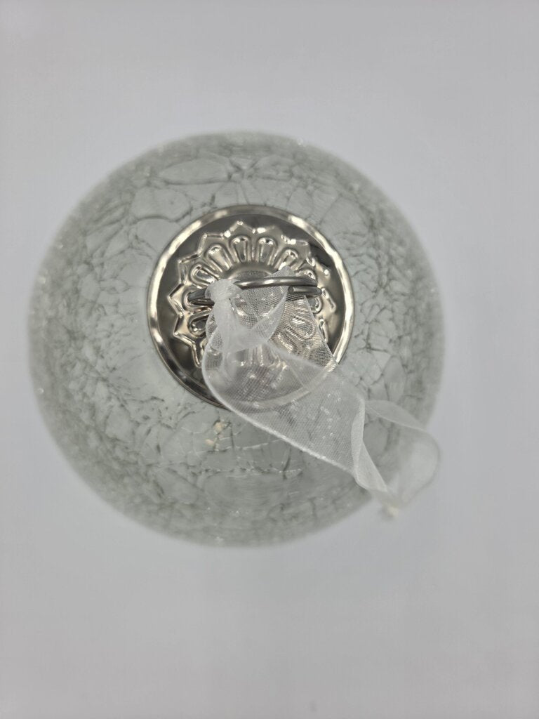 Round Clear Light Up Chritmas Ball- 6X6X8
