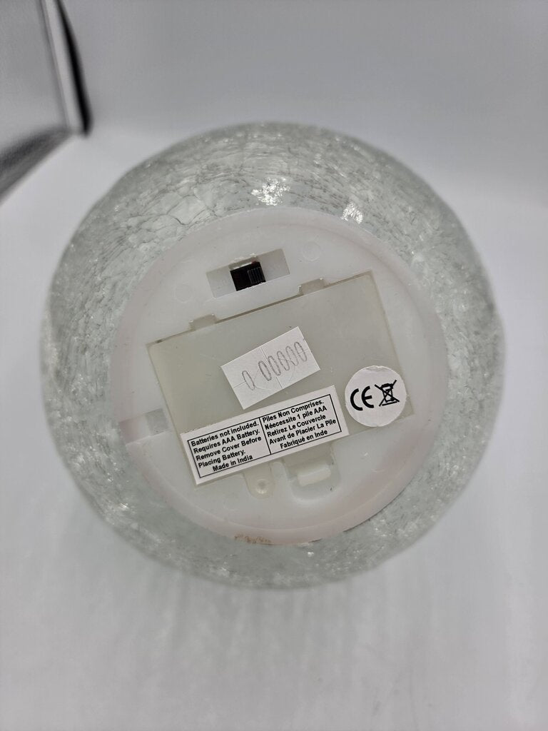 Round Clear Light Up Chritmas Ball- 6X6X8