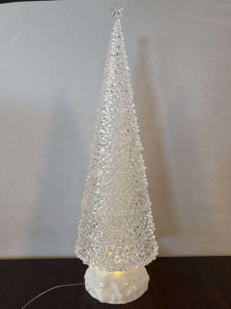 Faux Crystal Light Up Christmas Tree- 9X9X31