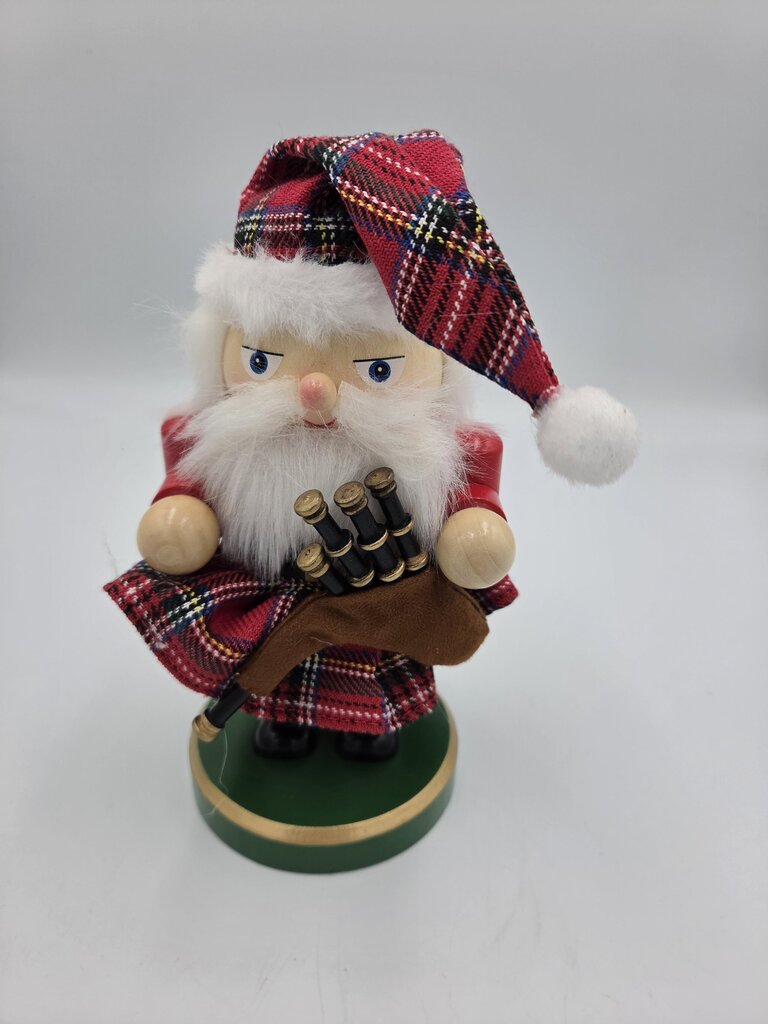 Plaid Santa Figurine - 3.5X3.5X7H