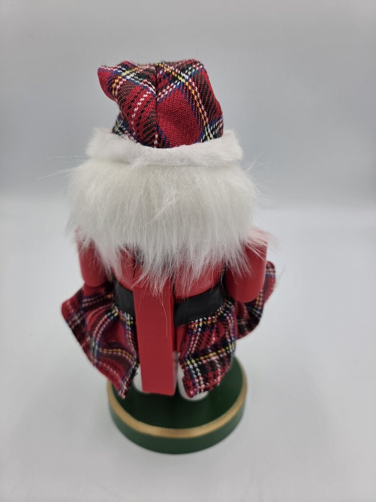 Plaid Santa Figurine - 3.5X3.5X7H