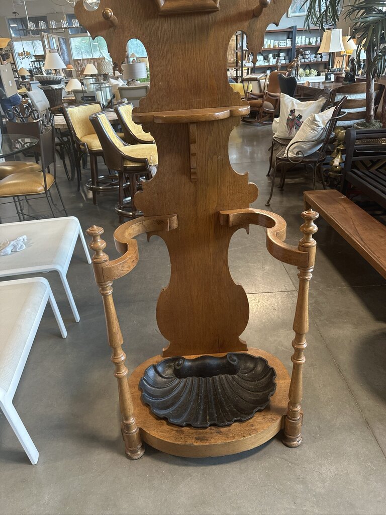 Antique Victorian Hall Tree - 23X14X88H