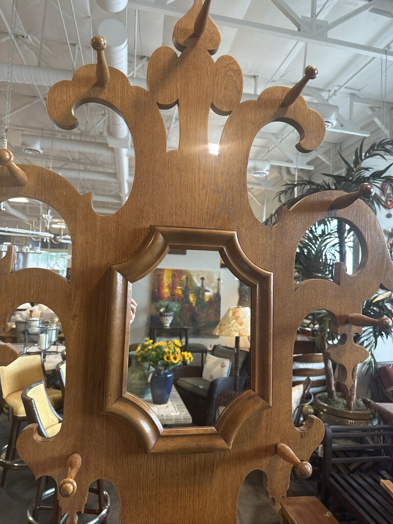 Antique Victorian Hall Tree - 23X14X88H
