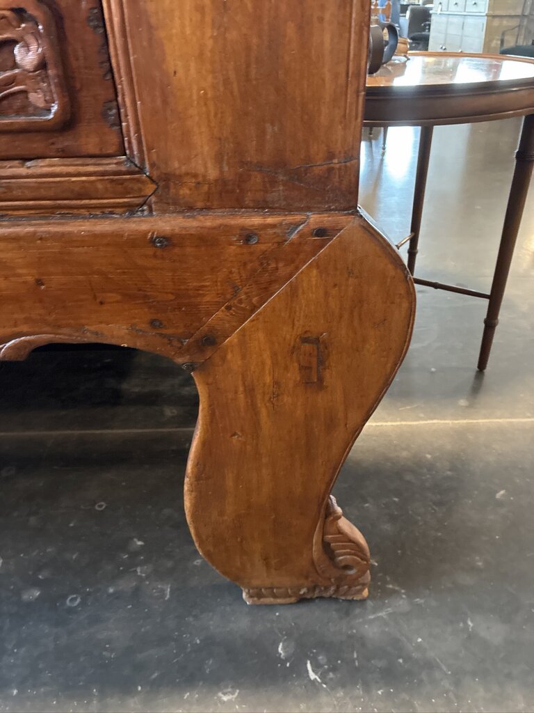 Antique Pine Alter Table W/ 3 Drawers- 118X17X37