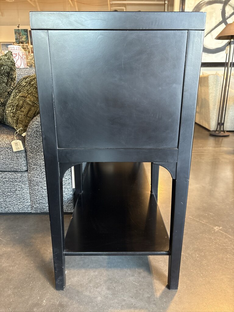 Drexel Heritage Vintage Black 6 Drawer Console- 68X18X36H- AS IS