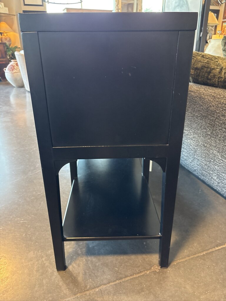 Drexel Heritage Vintage Black 6 Drawer Console- 68X18X36H- AS IS