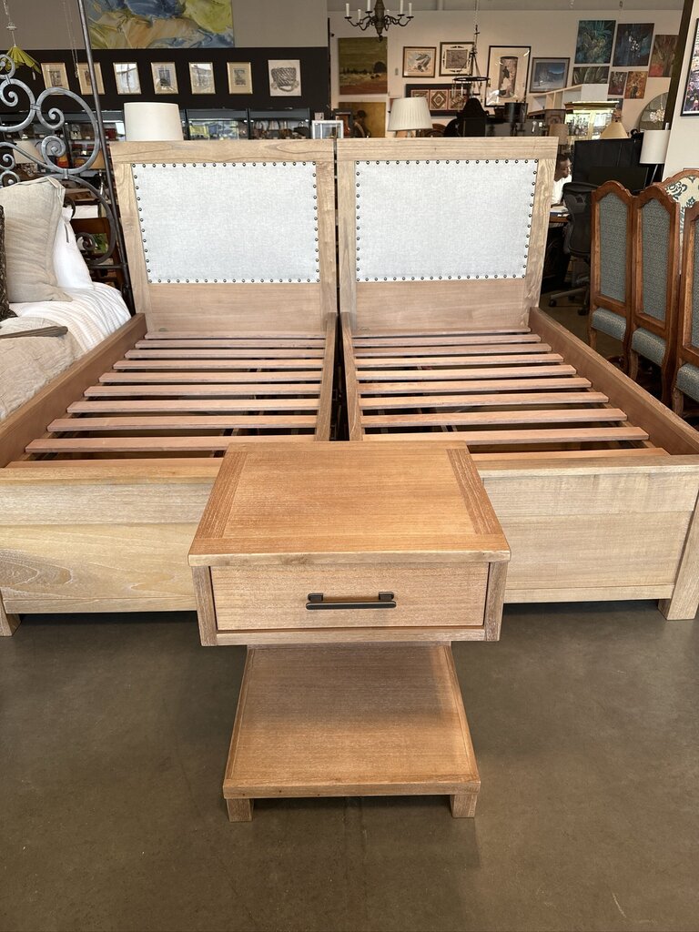 Arhaus Tremont Twin Storage Beds W/ Arhaus Nightstand- Set of 3