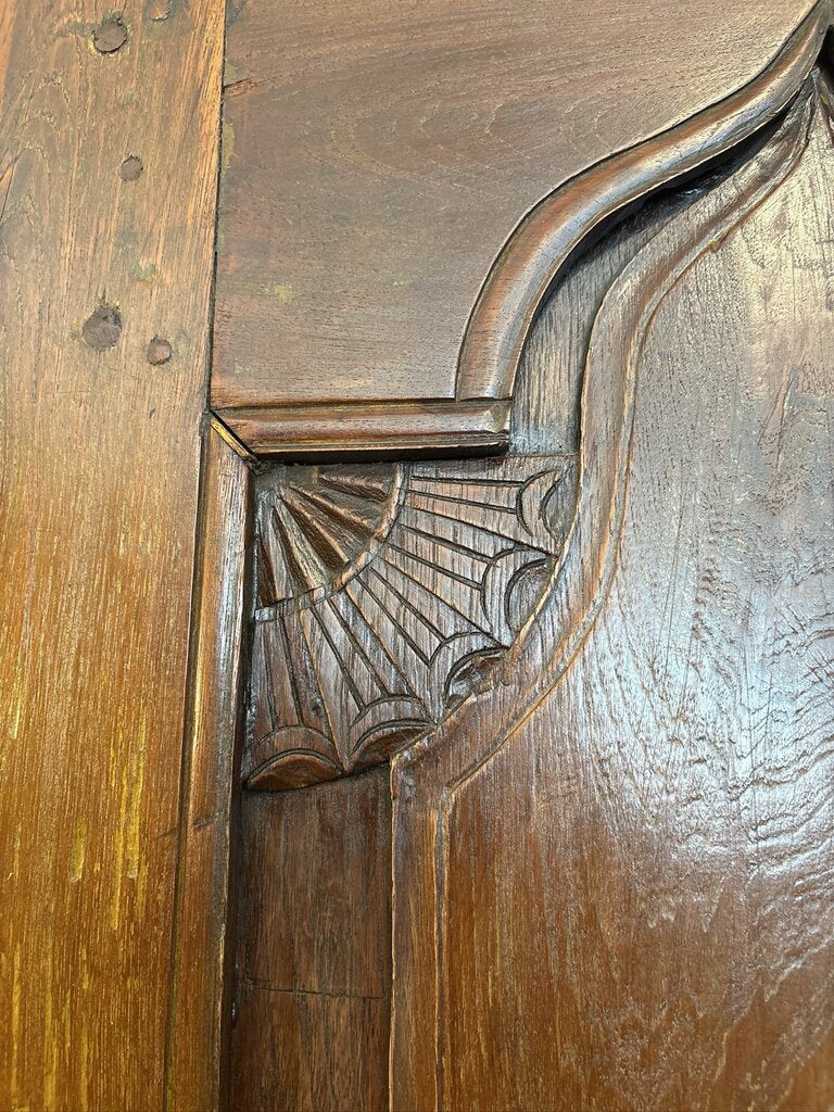 Vintage Carved Solid Wood Corner Cabinet- 38X25X79