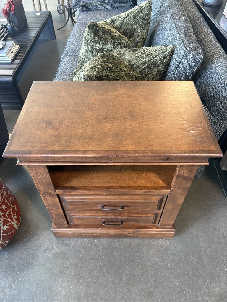 Stone Creek 2 Drawer Nightstand- 29X18X32H- AS IS