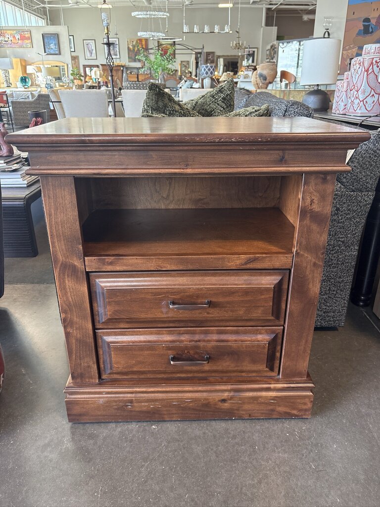 Stone Creek 2 Drawer Nightstand- 29X18X32H- AS IS
