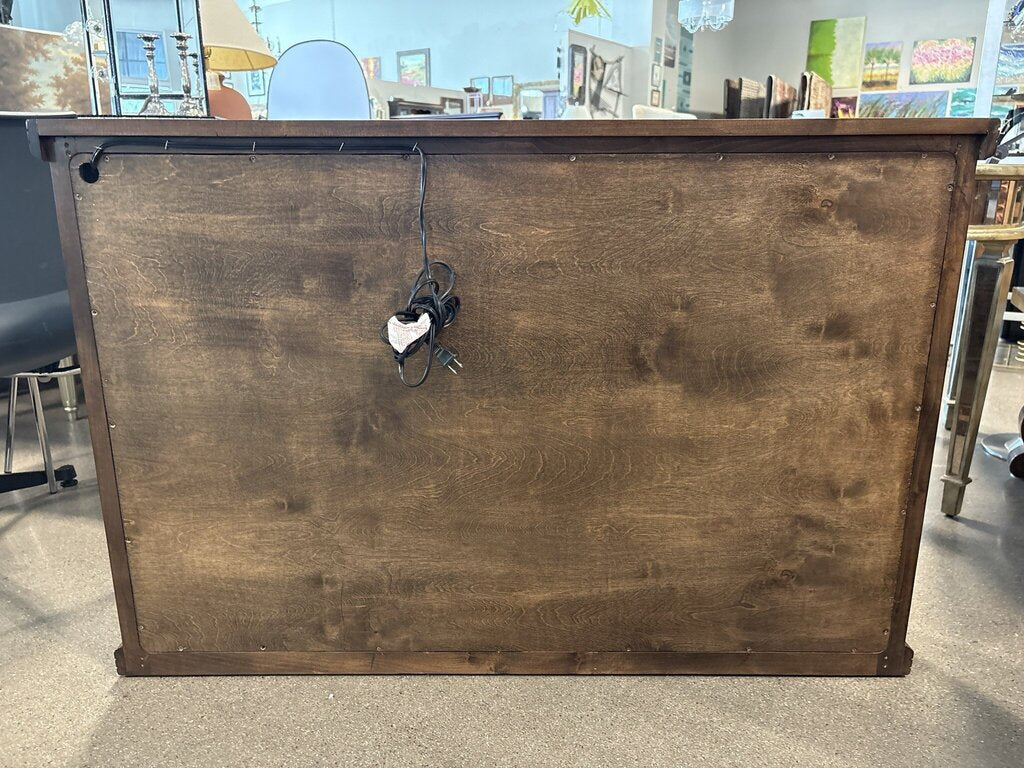 Angled Curio Cabinet W/ Glass Doors- 49X19X33H