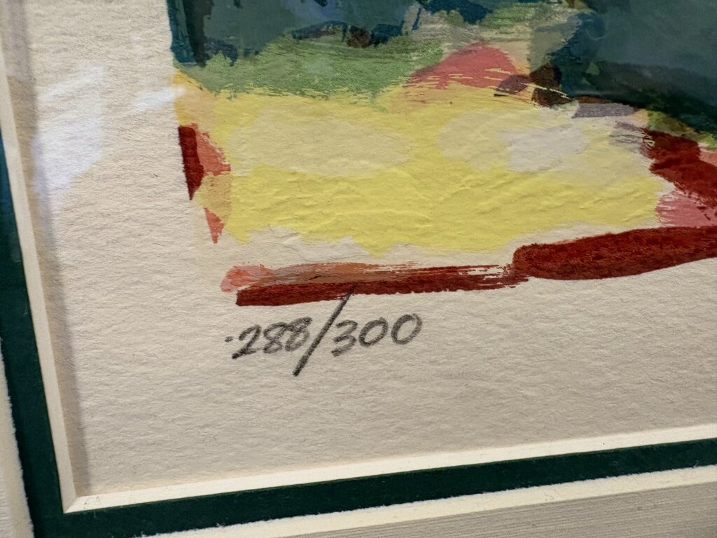 "Sunset" Signed Numbered Lithograph By Inger Jirby - 42X34