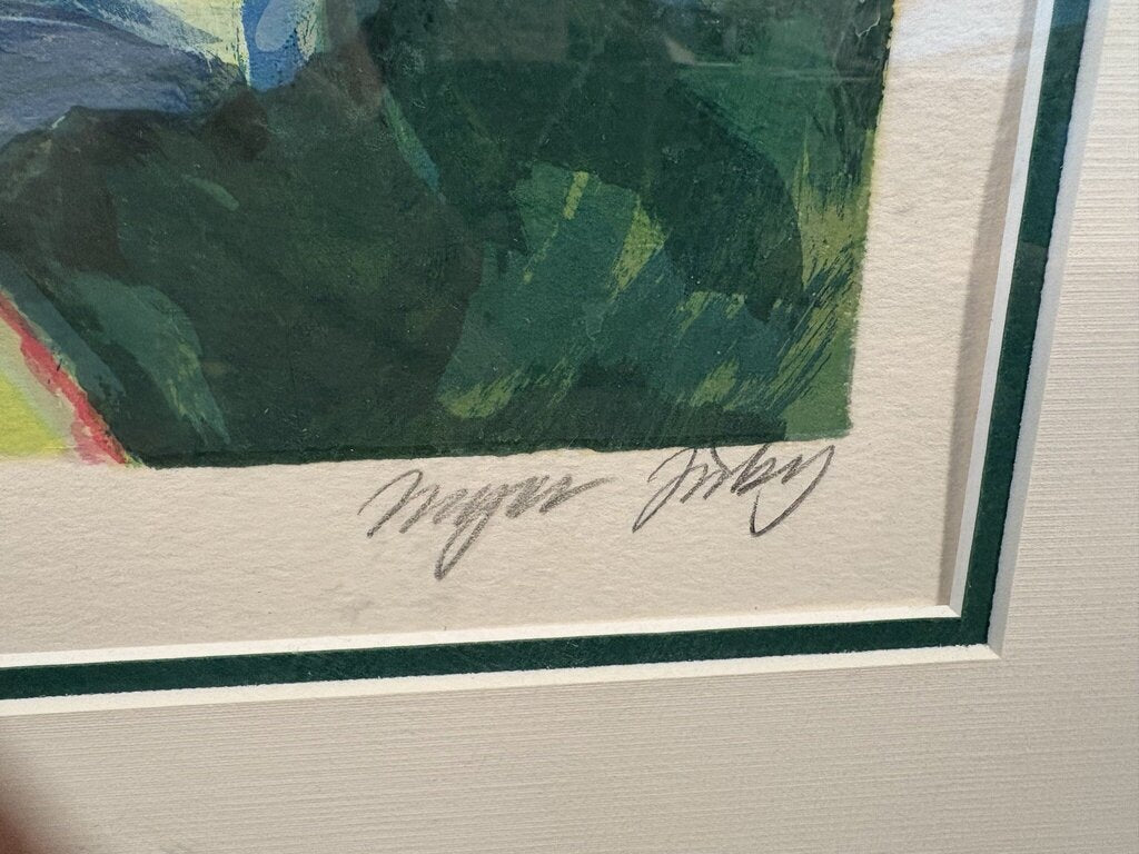 "Sunset" Signed Numbered Lithograph By Inger Jirby - 42X34