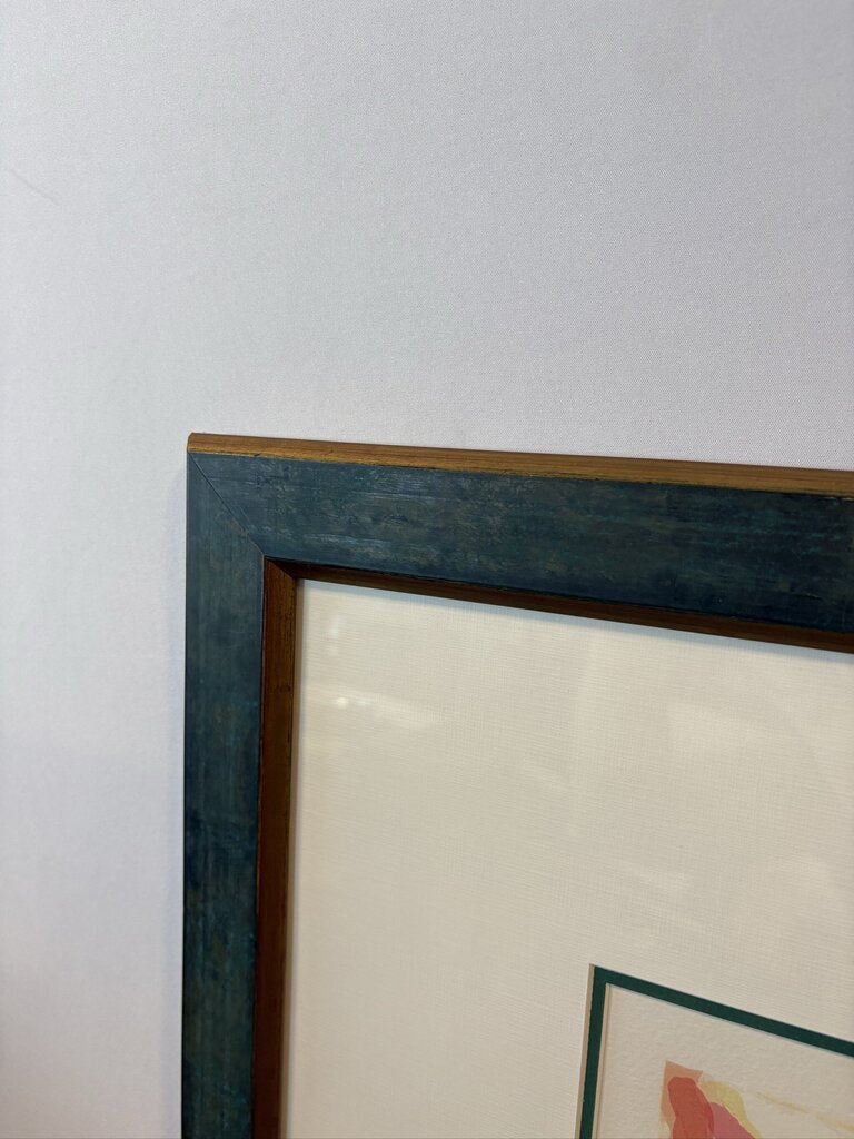 "Sunset" Signed Numbered Lithograph By Inger Jirby - 42X34