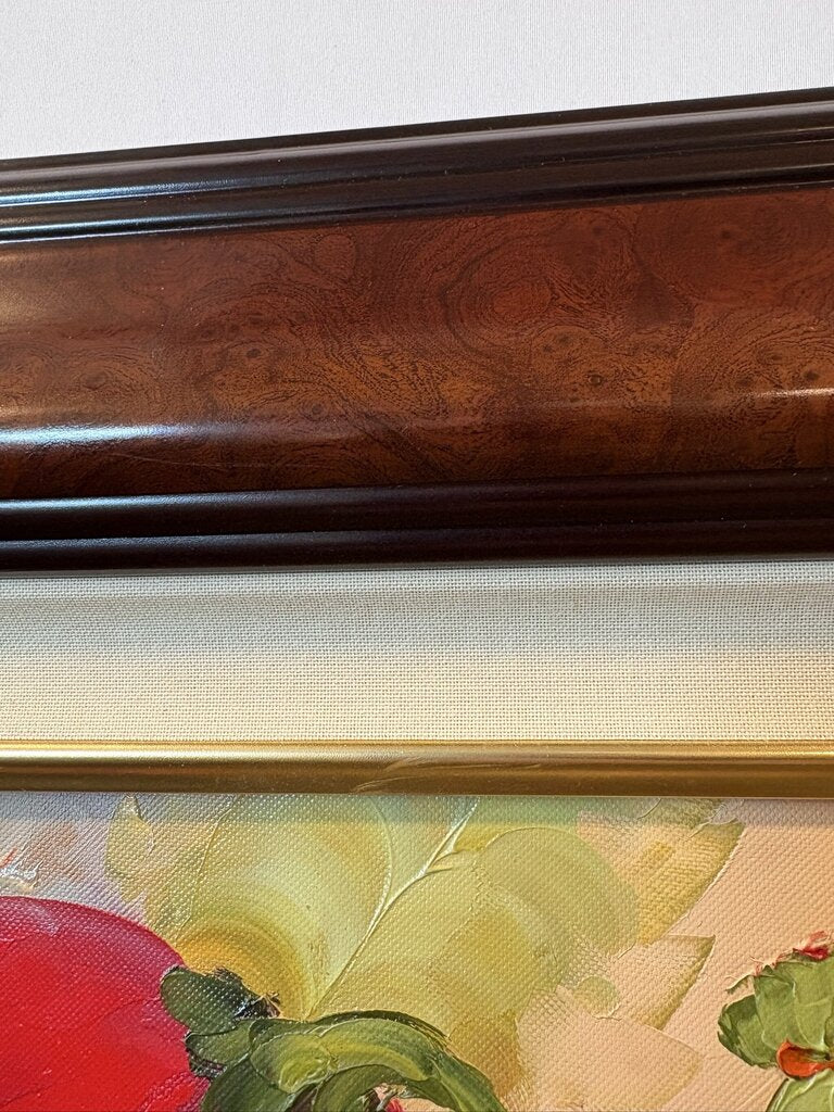 Original Poppies Art Signed By Rose- 46X2X33