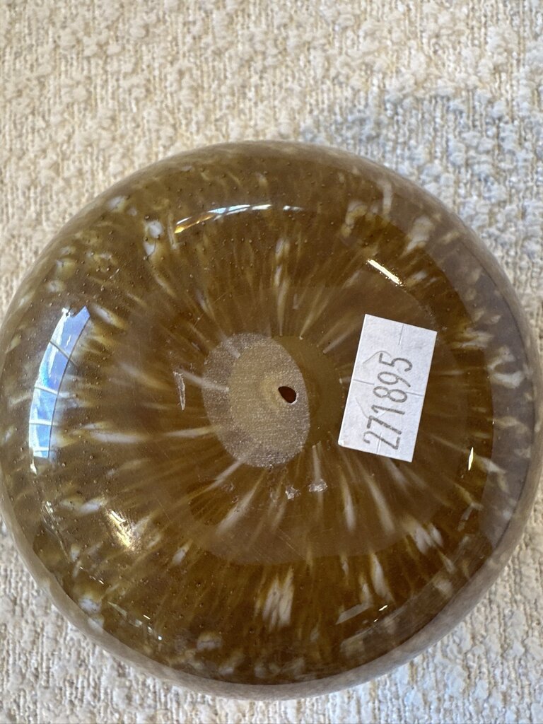 Round Glass Spheres W/Metallic Swirl Design - Set of Three-8X8X8