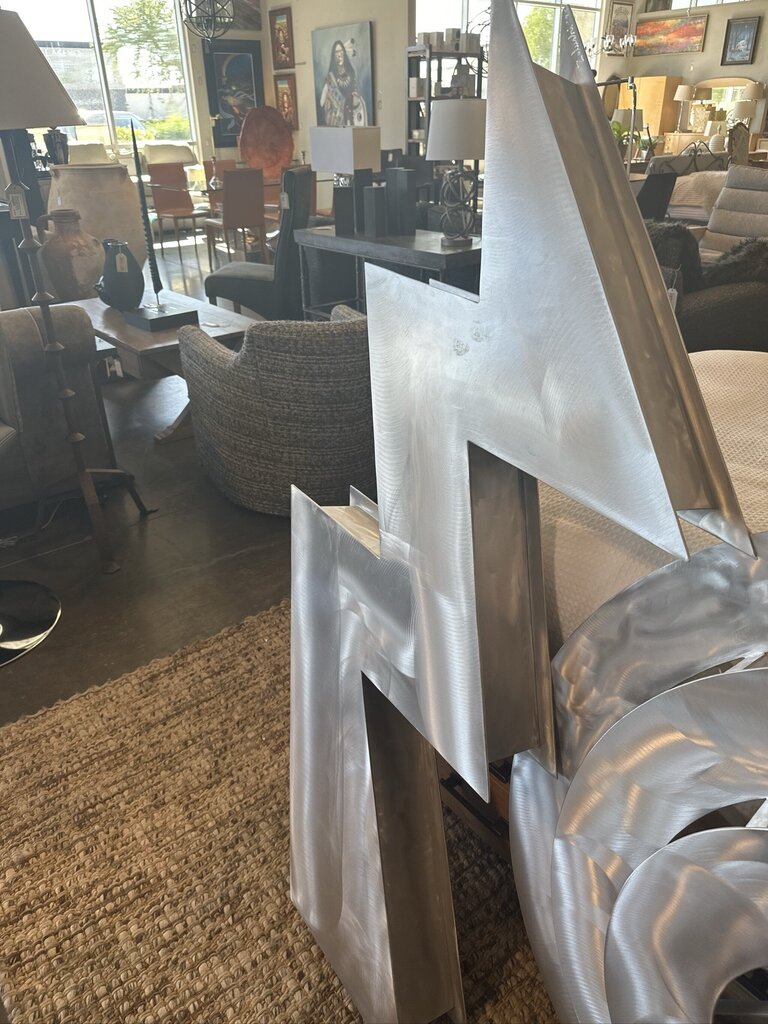 Original Aluminum Sculpture By Steven Zaluski- 60X10X60