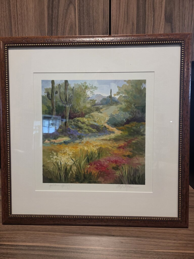 Golden Spring Original Art on Paper By Alix Stefan- 23x23