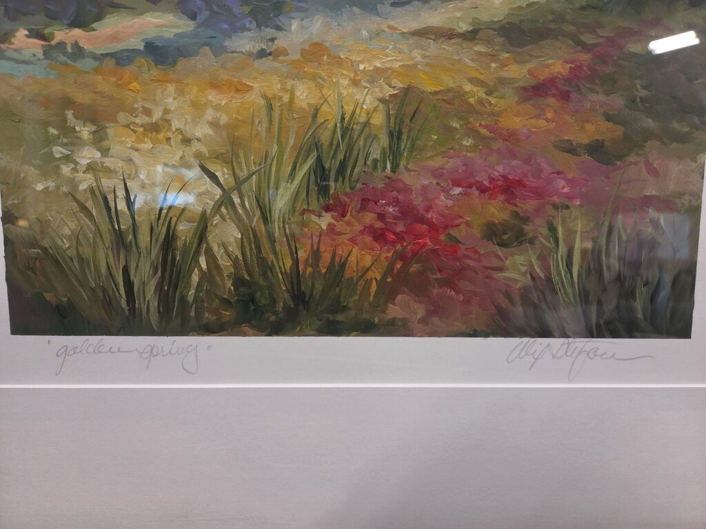 Golden Spring Original Art on Paper By Alix Stefan- 23x23
